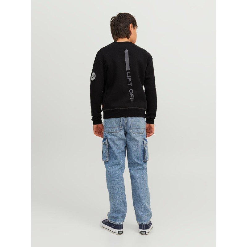 JACK & JONES Junior Lift Off Lomme Sweatshirt - Sort