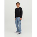 JACK & JONES Junior Lift Off Lomme Sweatshirt - Sort