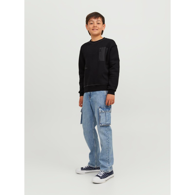 JACK & JONES Junior Lift Off Lomme Sweatshirt - Sort