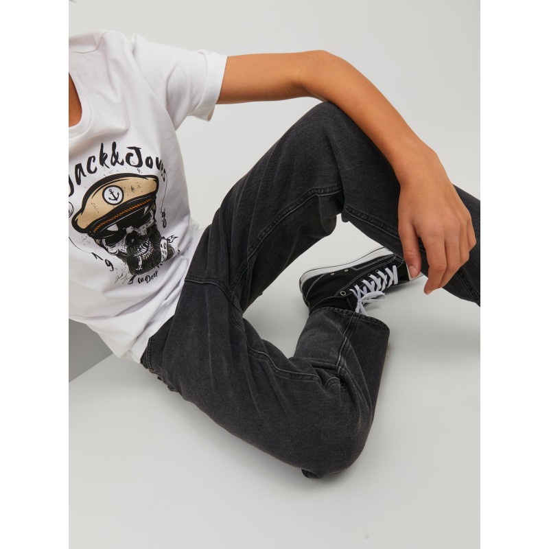 JACK & JONES JUNIOR Chris Relaxed Jeans - Sort Denim