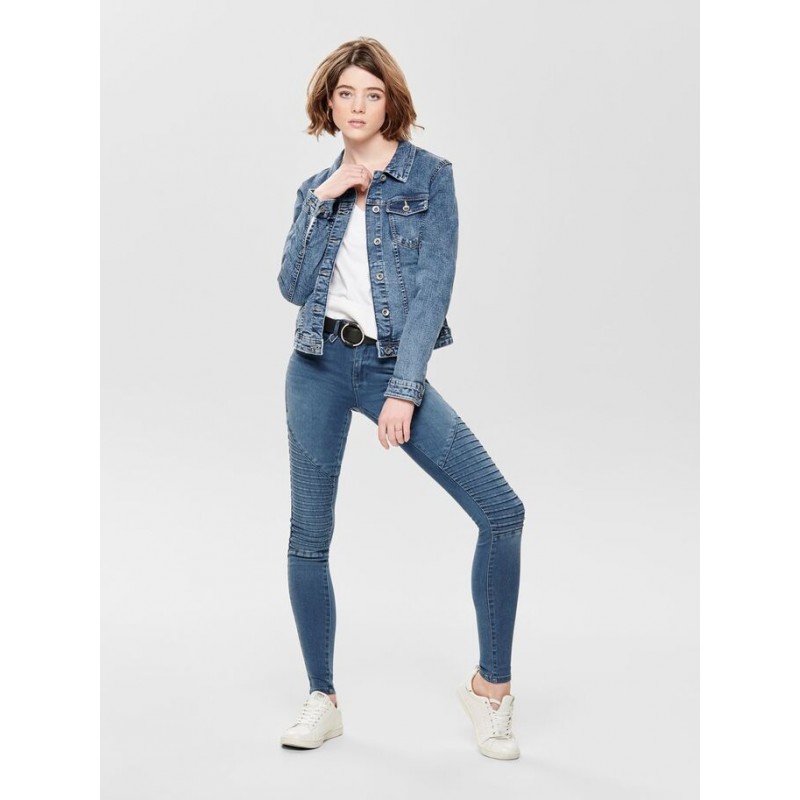 ONLY Tia Denim Jakke - Medium Blue Denim