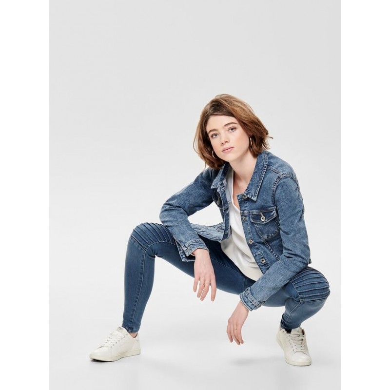 ONLY Tia Denim Jakke - Medium Blue Denim