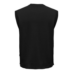 ONLY & SONS Luke Crew Strik Vest - Sort