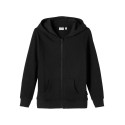 NAME IT Kids New Hoodie Sweat Cardigan - Sort