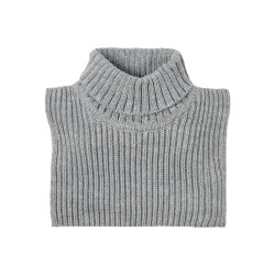 NAME IT Kids Mecca Strikket Nakkevarmer - Grey Melange