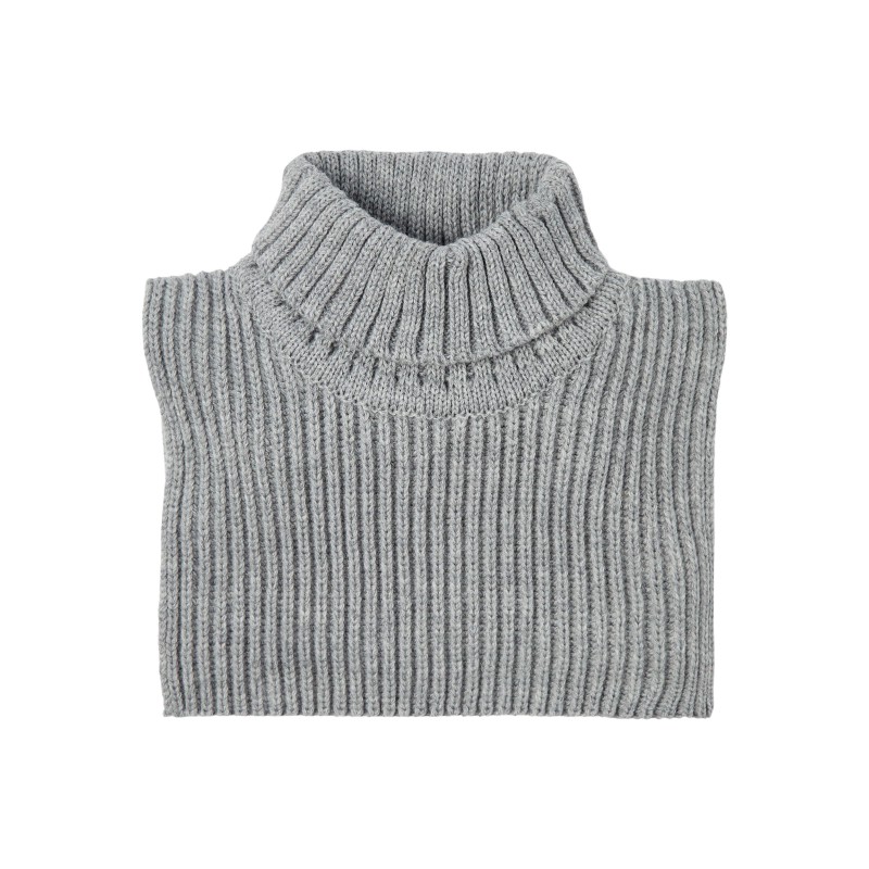 NAME IT Kids Mecca Strikket Nakkevarmer - Grey Melange