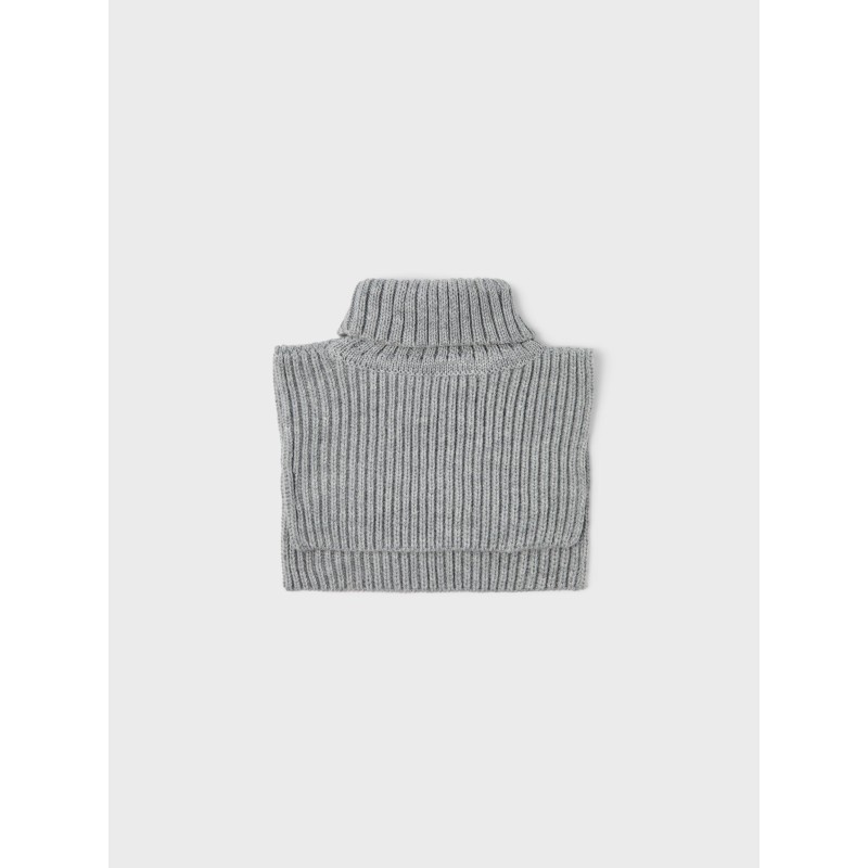 NAME IT Kids Mecca Strikket Nakkevarmer - Grey Melange