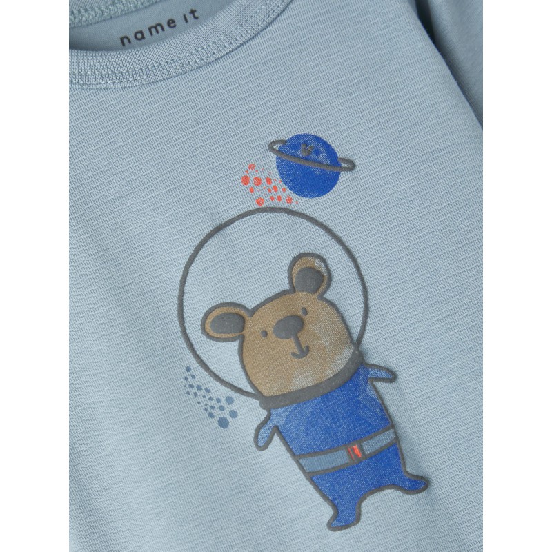 NAME IT Baby Nolin Langærmet Bodystocking - Citadel
