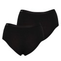 BAMBOO Dame Basic Hipster 2-pak - Sort