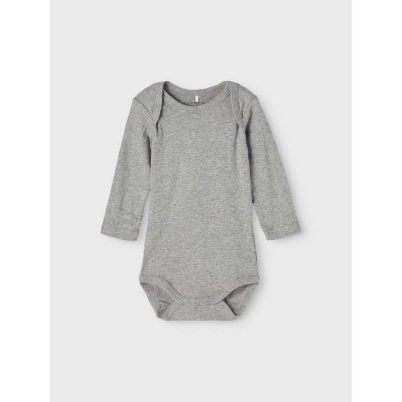 NAME IT Baby/Mini Cirkus Bodystocking 3-pak - Grey Melange