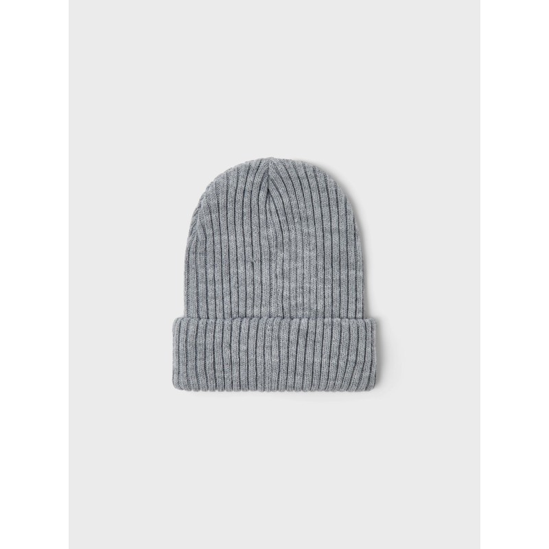 NAME IT Kids Milan Strik Hat - Grey Melange
