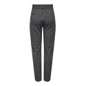 ONLY Poptrash-Elise Easy Melange Bukser - Dark Grey Melange