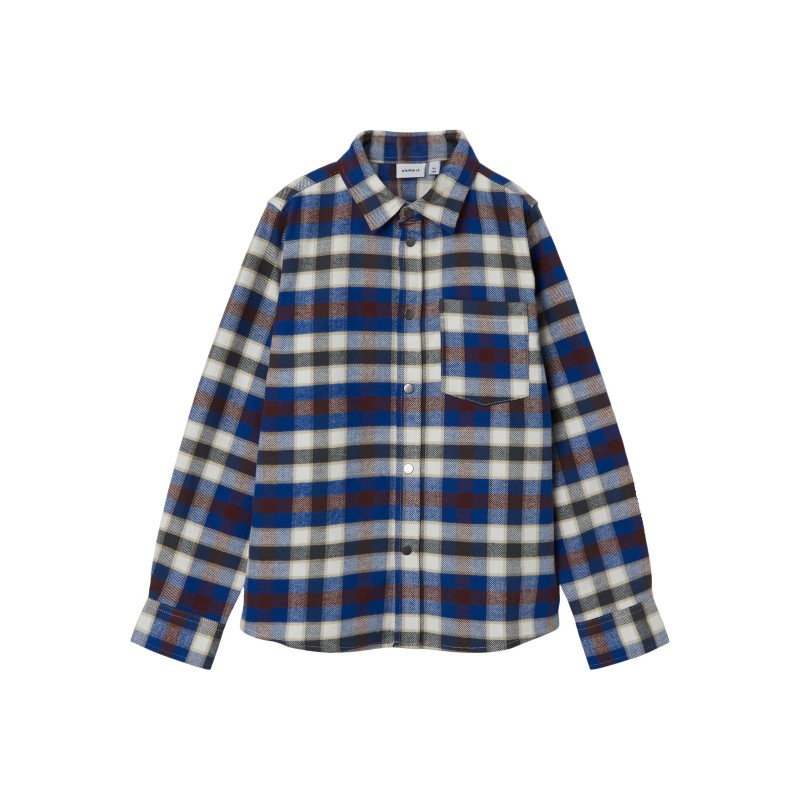 NAME IT Kids Dennis L/S Skjorte - True Blue