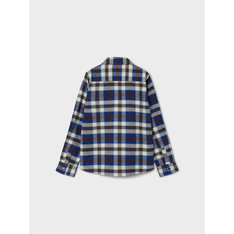 NAME IT Kids Dennis L/S Skjorte - True Blue