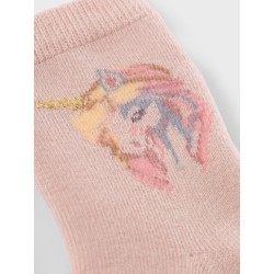 NAME IT Mini Nina Terry Skridsikre Sokker - Rose Smoke