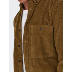 ONLY & SONS New Terry Skjorte - Monks Robe