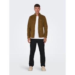 ONLY & SONS New Terry Skjorte - Monks Robe