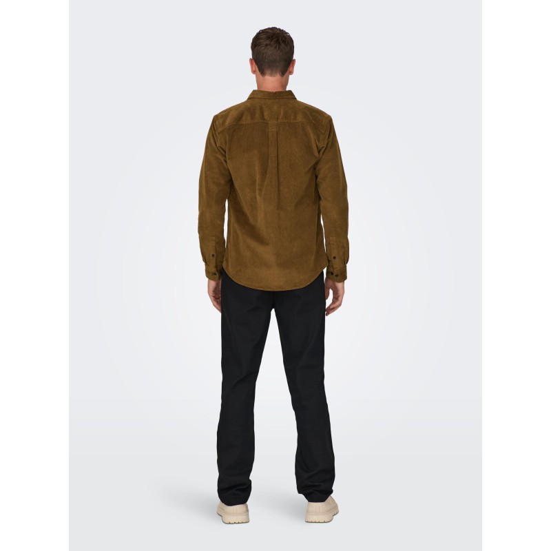 ONLY & SONS New Terry Skjorte - Monks Robe