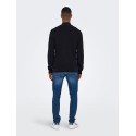 ONLY & SONS Phil Struktur Strik Cardigan - Dark Navy