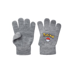 NAME IT Kids Pokemon Magisk Handsker - Grey Melange