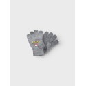 NAME IT Kids Pokemon Magisk Handsker - Grey Melange