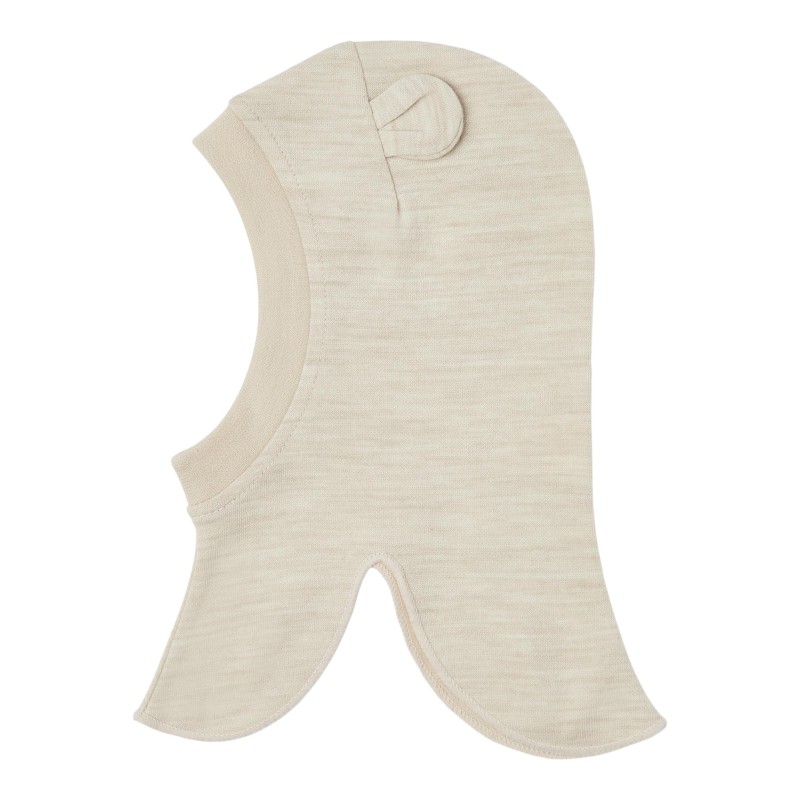 NAME IT Baby Wup Uld Elefanthue m. Øreflapper - Peyote Melange