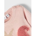 NAME IT Baby Nelina Strik Bluse - Rose Smoke