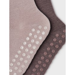 NAME IT Mini Skridsikre Uld Sokker 2-Pak - Sphinx