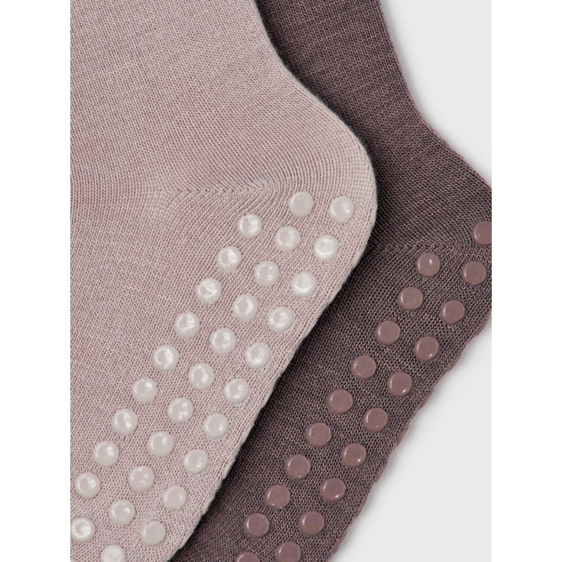 NAME IT Mini Skridsikre Uld Sokker 2-Pak - Sphinx