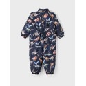 NAME IT Baby/Mini Snow10 Teknisk Flyverdragt Med Dino Print - Dark Sapphire
