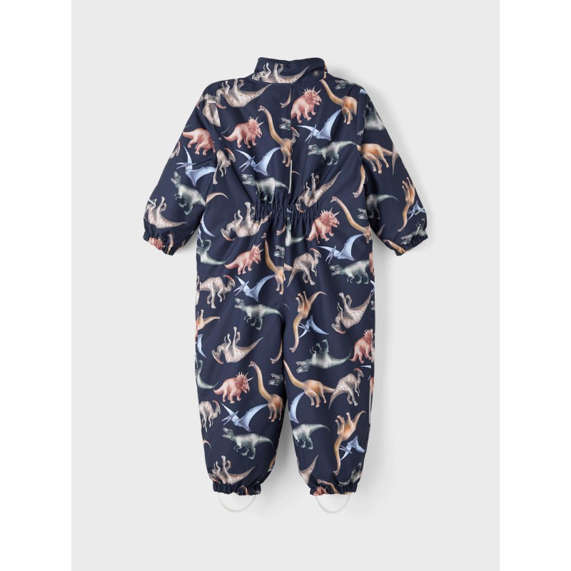 NAME IT Baby/Mini Snow10 Teknisk Flyverdragt Med Dino Print - Dark Sapphire