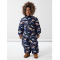NAME IT Baby/Mini Snow10 Teknisk Flyverdragt Med Dino Print - Dark Sapphire
