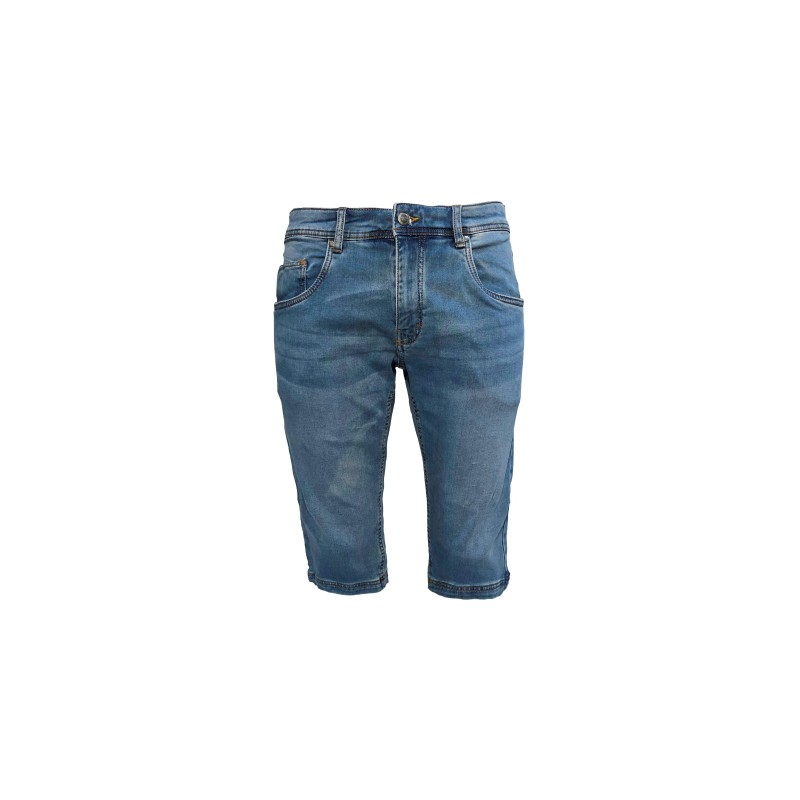 Roberto Emmen Stretch Shorts - Light Blue Denim
