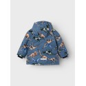 NAME IT Mini Snow5 Teknisk Skijakke Med Dino Print - Bering Sea