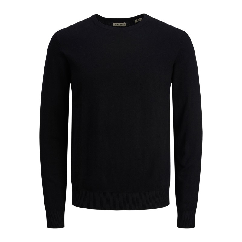 JACK & JONES Emil Strik Crew Neck - Sort
