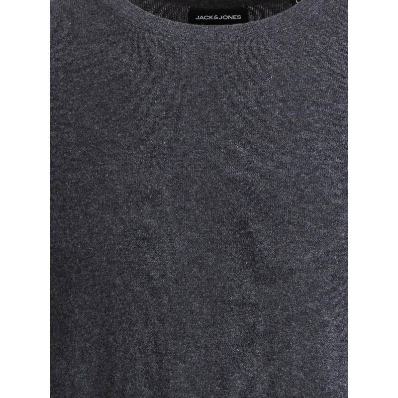 JACK & JONES Emil Crew Neck Pullover - Dark Grey Melange