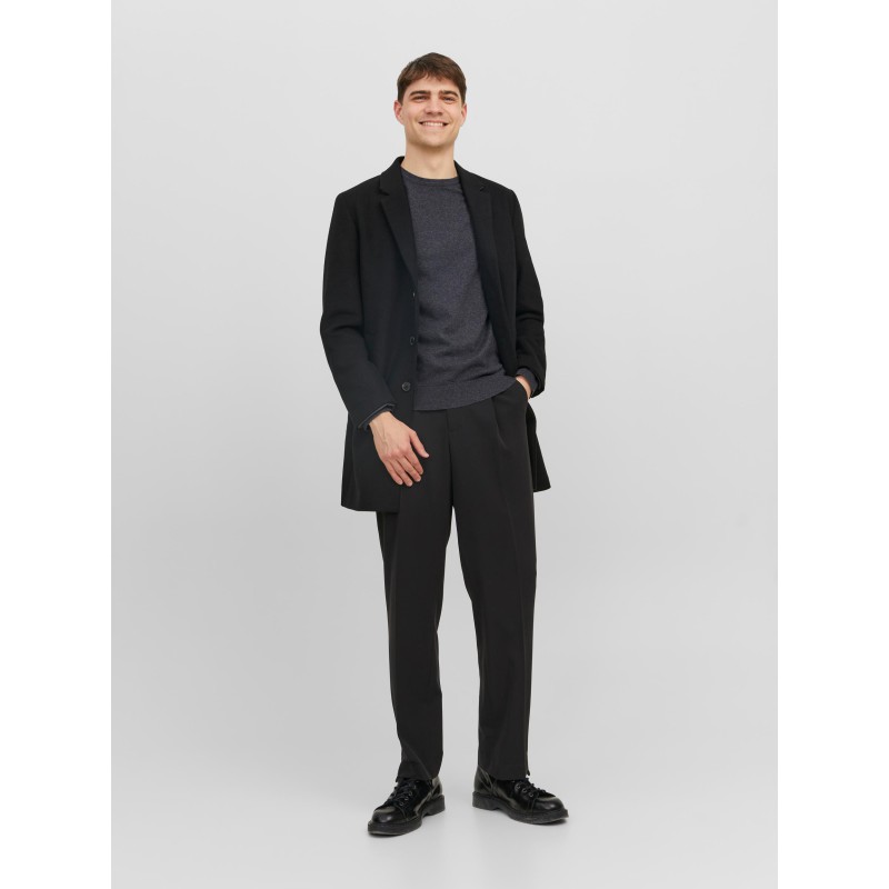 JACK & JONES Emil Crew Neck Pullover - Dark Grey Melange