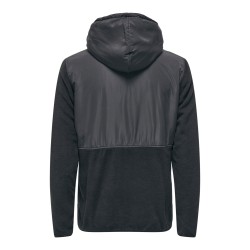 ONLY & SONS Onsnoah Reg Fleece Zip Hoodie Vd - Sort