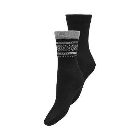 ONLY Gudrun Wool Socks 2-Pack - Sort