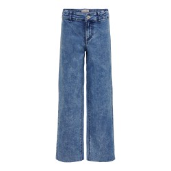 KIDS ONLY Sylvie Clean Brede Leg Denim Yok258 - Light Medium Blue Denim