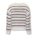 KIDS ONLY Haley Langærmet Stripe Pullover Knt - Cloud Dancer