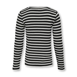 KIDS ONLY Luna Langærmet O-Neck Top Jrs - Sort