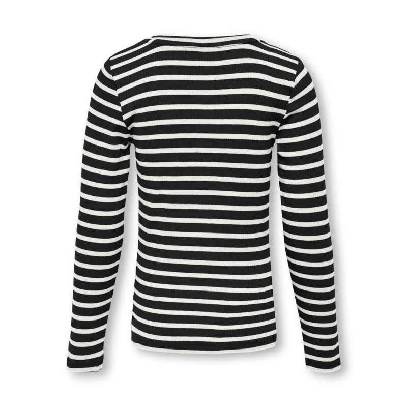KIDS ONLY Luna Langærmet O-Neck Top Jrs - Sort