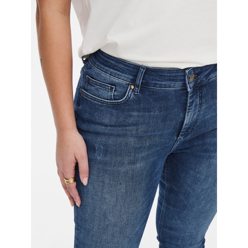 ONLY CARMAKOMA Willy Reg Skinny Jeans Denim Tai - Medium Blue Denim