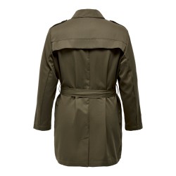 ONLY CARMAKOMA Line Trenchcoat Otw - Walnut