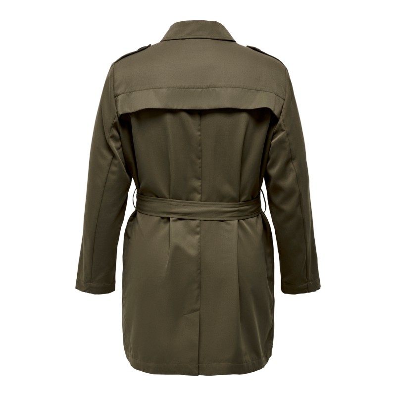 ONLY CARMAKOMA Line Trenchcoat Otw - Walnut