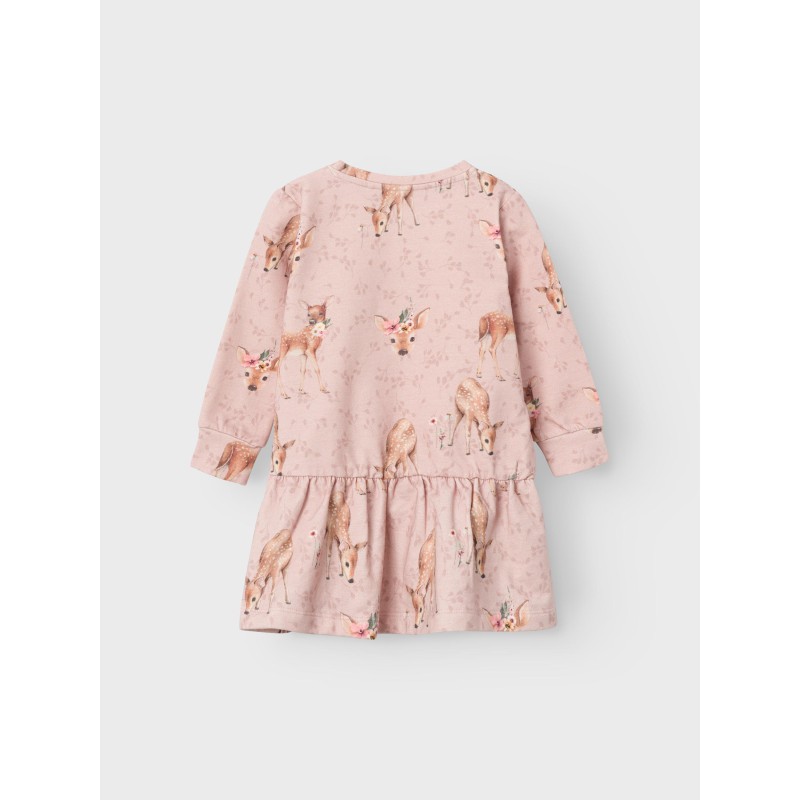 NAME IT Mini Bambi Sweat kjole - Rose Smoke