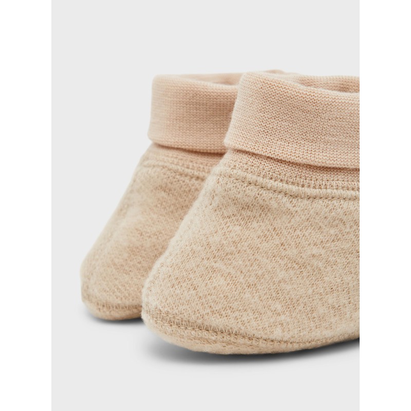 NAME IT Baby Mino Uld Futter - White Pepper