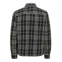 ONLY & SONS Onkortærmetcott Langærmet Check Flannel Overshirt 5629 - Sort