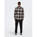 ONLY & SONS Gudmund L/S Ternet Skjorte - Hot Fudge